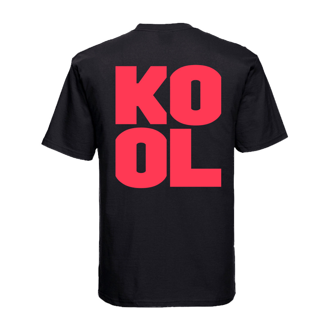 Kool Text Back Short Sleeve Black T-Shirt